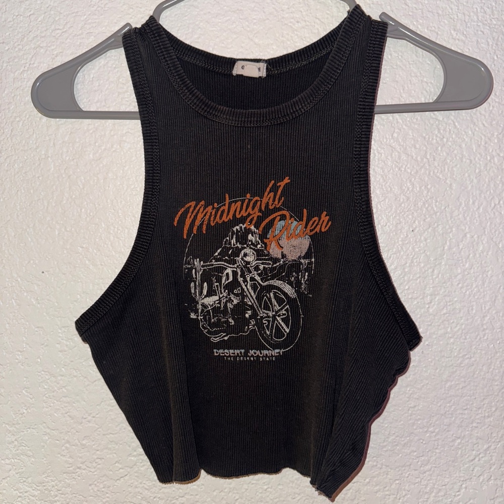 Garage Black Midnight Rider Garage Tank Top